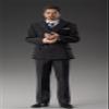 1/6 Scale Male Clothes,British Gentleman Striped Suit Costume Clothing for 12inch Male Action Figure Body (C) view 4