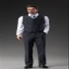 1/6 Scale Male Clothes,British Gentleman Striped Suit Costume Clothing for 12inch Male Action Figure Body (A) view 2