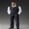 1/6 Scale Male Clothes,British Gentleman Striped Suit Costume Clothing for 12inch Male Action Figure Body (A) view 4