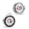 MORLORDY 4PCS RC 2.2 Beadlock Wheels Aluminum Alloy 2.2 inch Wheel Hubs Rims for 1/10 Scale RC Crawler Car SCX10 SCX10 II 90046 SCX10 III AXI03007 D90 TRX4 CC01 Upgrades - Black and Silver view 4