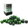 36pcs 12mm Marble Green & Gemini Green Dice Counters Set, Small Token Dice Compatible with MTG, CCG, Card Games view 3