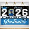 Dicodes Custom Congrats Grad Banner 2026 Blue-Graduation Backdrop 2026 for College Graduation Party Decoration - Graduation Banner 2026 for Graduation Decorations(Sky Blue) view 1