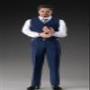 1/6 Scale Male Clothes,British Gentleman Striped Suit Costume Clothing for 12inch Male Action Figure Body (B) view 4
