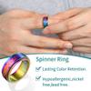 Fidget Ring Women Custom Rings for Men Knot Ring Engraved Rings for Women Rainbow Fidget Ring Celtic Rings for Men view 4