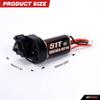 RCAWD Upgraded Carbon Brush 51T(Turn) 180size Brushed Motor&Alloy Center Gear Housing,Transmission Assembled with Steel Gears for Axial 1-24 Scx24 Crawlers Black view 2