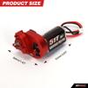 RCAWD Upgraded Carbon Brush 51T(Turn) 180size Brushed Motor&Alloy Center Gear Housing,Transmission Assembled with Steel Gears for Axial 1-24 Scx24 Crawlers Red view 2