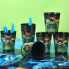 24 Pieces 16 oz Video Game Theme Cups Gaming Party Favors Set Go Level up Plastic Cups Gamer Frosted Cup for Popular Video Party Supplies Adult Gamer Birthday Decorations(Green) view 3