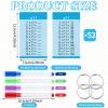 Geyee 52 Pieces Multiplication Flash Cards for 1st to 3rd Grades with 4 Dry Erase Markers and 4 Rings Set Math Flash Cards Educational Times Table Flashcards for Learning Supplies view 2