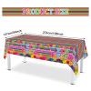 3 Pieces Fiesta Theme Party Tablecloth Mexican Table Cloths Cinco De Mayo Party Table Covers Fiesta Taco Night Table Cloth Mexican Theme Party Supplies for Mexican Fiesta Party Decor 54 x 108 Inch view 2