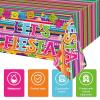 3 Pieces Fiesta Theme Party Tablecloth Mexican Table Cloths Cinco De Mayo Party Table Covers Fiesta Taco Night Table Cloth Mexican Theme Party Supplies for Mexican Fiesta Party Decor 54 x 108 Inch view 3