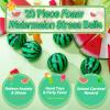 20 Pcs Stress Balls Bulk 2.5 Inch Watermelon Party Favor Mini Foam Balls Stress Relieve Fidget Sensory Toy with Drawstring Bags for Children Adults Gifts Party Christmas Decorations view 2