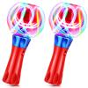 Hungdao 2 Pieces Light Wands Spinner Wand Sensory Light Spinner Magic Ball Glow LED Orbiter Wand view 1
