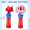 Hungdao 2 Pieces Light Wands Spinner Wand Sensory Light Spinner Magic Ball Glow LED Orbiter Wand view 3