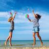Miasno Toss and Catch Ball Set, Spike Ball Game for Kids Ages 4-8, Outdoor Toys for Beach, Lawn, Park, Family Play, Party, Travel, 6 Paddles, 3 Balls, Storage Bag view 2