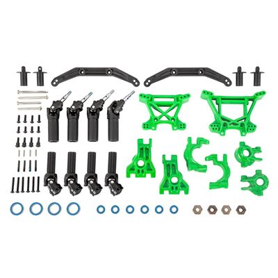 Traxxas 9080G Outer Driveline & Suspension Upgrade Kit, Extreme Heavy Duty Green