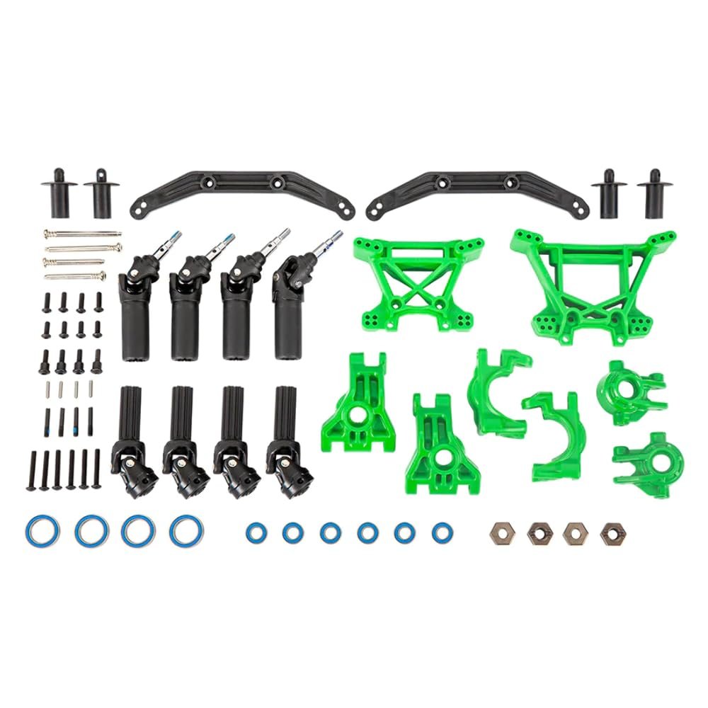 Traxxas 9080G Outer Driveline & Suspension Upgrade Kit, Extreme Heavy Duty Green