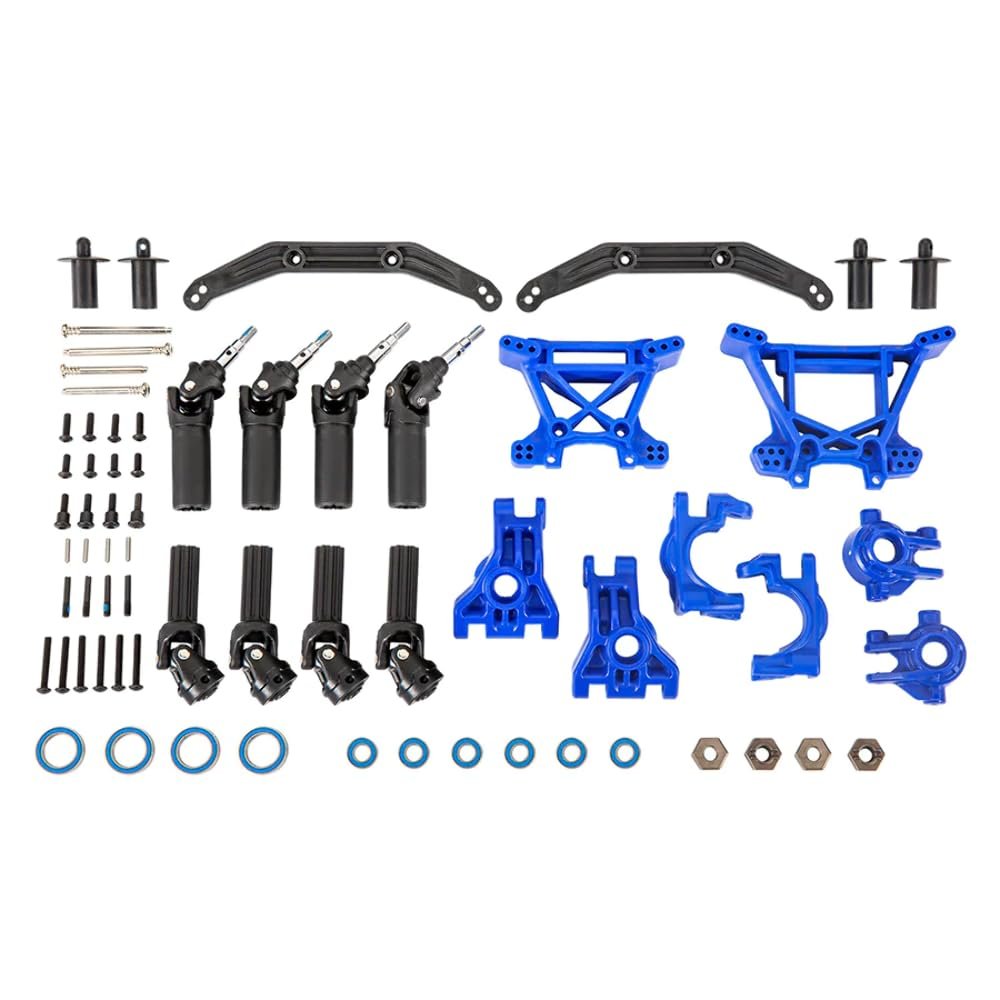 Traxxas 9080X Outer Driveline & Suspension Upgrade Kit, Extreme Heavy Duty, Blue
