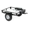 LCX Racing 1/10th RC Crawler Car Heavy Duty CNC Aluminum Trailer RC Crawler Hooper Trail Cargo Carrier Aluminum Kit for Axial SCX10 SCX10 II TRX4 TRX6 Redcat Gen7 Gen8 D90 HPI (Silver) view 1