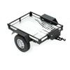 LCX Racing 1/10th RC Crawler Car Heavy Duty CNC Aluminum Trailer RC Crawler Hooper Trail Cargo Carrier Aluminum Kit for Axial SCX10 SCX10 II TRX4 TRX6 Redcat Gen7 Gen8 D90 HPI (Silver) view 2