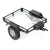 LCX Racing 1/10th RC Crawler Car Heavy Duty CNC Aluminum Trailer RC Crawler Hooper Trail Cargo Carrier Aluminum Kit for Axial SCX10 SCX10 II TRX4 TRX6 Redcat Gen7 Gen8 D90 HPI (Silver) view 3