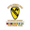 Kiss-Cut Stickers - Army - 25th Scout Dog Platoon 1st Cav - VN SVC (6"x6", White) view 1