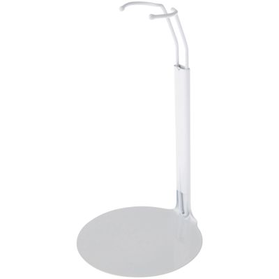 Plymor DSP-5125W White Adjustable Doll Stand, fits 10, 11, and 12 inch Slim Waist Dolls, Waist is 1.125" - 1.5" wide, 3.25" - 4" around, Pack of 2