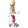 Plymor DSP-4175S Silver Adjustable Doll Stand, fits 7, 7.5, 8, 8.5, and 9 inch Dolls or Action Figures, Waist is 1.75" - 2.25" wide, 5" - 6" around view 2
