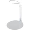 Plymor DSP-4175W White Adjustable Doll Stand, fits 7, 7.5, 8, 8.5, and 9 inch Dolls or Action Figures, Waist is 1.75" - 2.25" wide, 5" - 6" around, Pack of 2 view 1