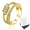 to My Granddaughter Ring, I Will Protect You from Anything You Fear Fidget Ring, Adjustable Fidget Rings for Anxiety for Women Girls, Granddaughter Ring from Grandma (Gold) view 1