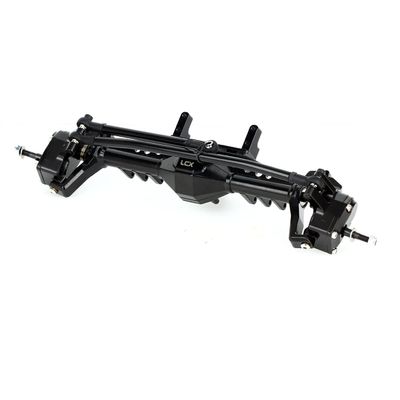 LCX Racing 1/10th RC Crawler Car Metal Front Rear Axle Complete Set for Axial Capra UTB10 AXI03004B AXI03000B AXI03022B, Upgrades Parts Accessories (Front Axle)