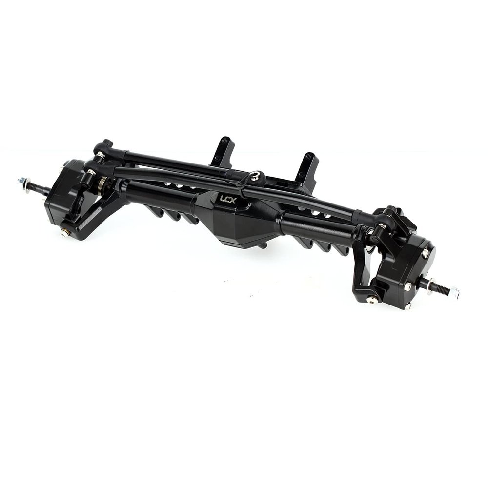 LCX Racing 1/10th RC Crawler Car Metal Front Rear Axle Complete Set for Axial Capra UTB10 AXI03004B AXI03000B AXI03022B, Upgrades Parts Accessories (Front Axle)