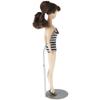 Plymor DSP-5125S Silver Adjustable Doll Stand, fits 10, 11, and 12 inch Slim Waist Dolls, Waist is 1.125" - 1.5" wide, 3.25" - 4" around, Pack of 12 view 3