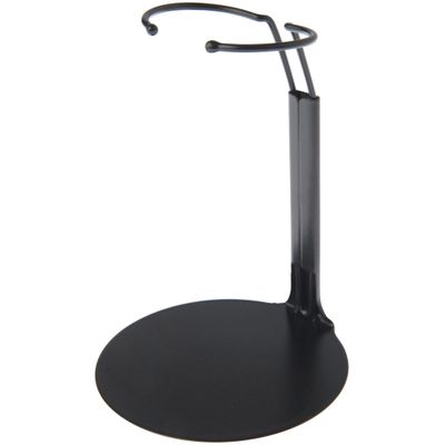 Plymor DSP-4175B Black Adjustable Doll Stand, fits 7, 7.5, 8, 8.5, and 9 inch Dolls or Action Figures, Waist is 1.75" - 2.25" wide, 5" - 6" around, Pack of 24