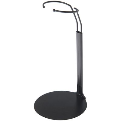 Plymor DSP-5175B Black Adjustable Doll Stand, fits 10, 11, and 12 inch Dolls or Action Figures, Waist is 1.75" - 2.25" wide, 5" - 6" around, Pack of 12
