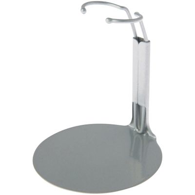 Plymor DSP-30S Silver Adjustable Action Figure Stand, fits 6 and 6.5 inch Action Figures, Waist is 1.25" - 1.5" wide, 3.25" - 4" around, Pack of 24