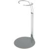 Plymor DSP-5175S Silver Adjustable Doll Stand, fits 10, 11, and 12 inch Dolls or Action Figures, Waist is 1.75" - 2.25" wide, 5" - 6" around, Pack of 3 view 1