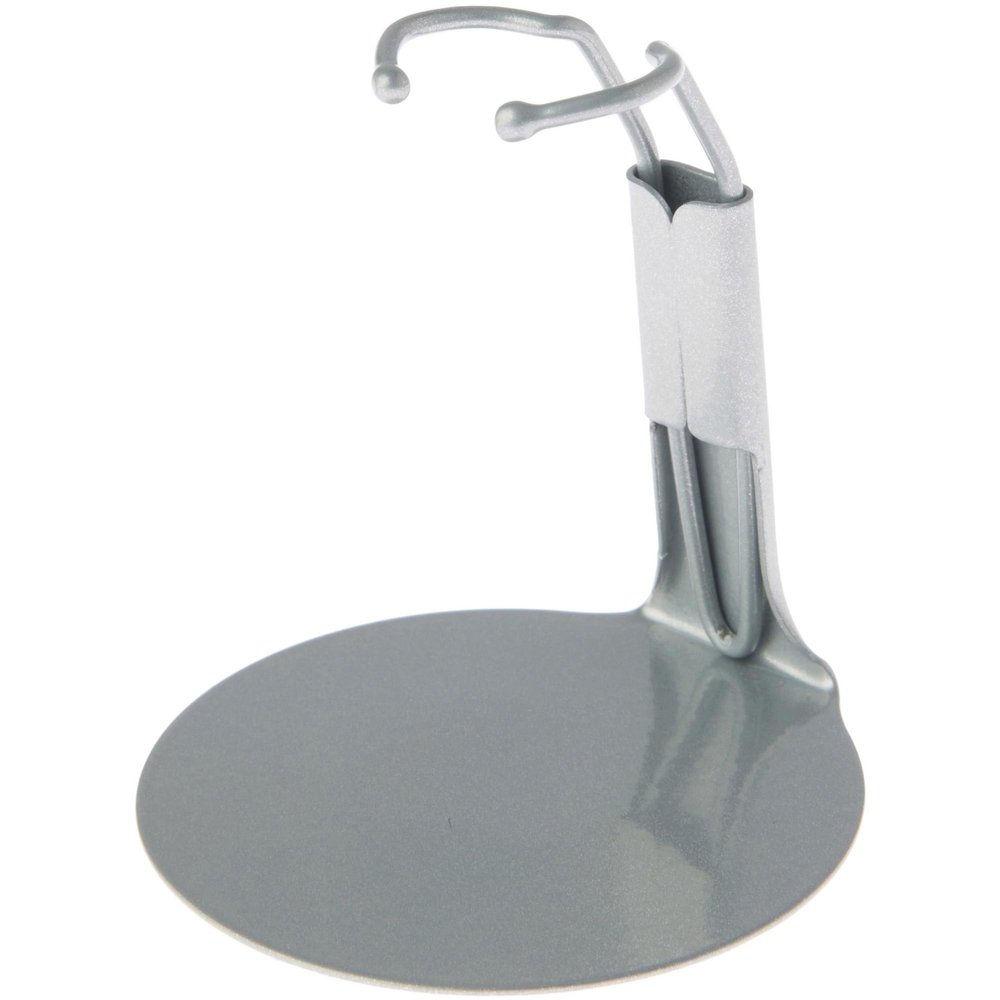 Plymor DSP-20S Silver Adjustable Action Figure Stand, fits 3.75 and 4 inch Action Figures, Waist is 0.75" - 1" Wide, 2.5" - 3" Around