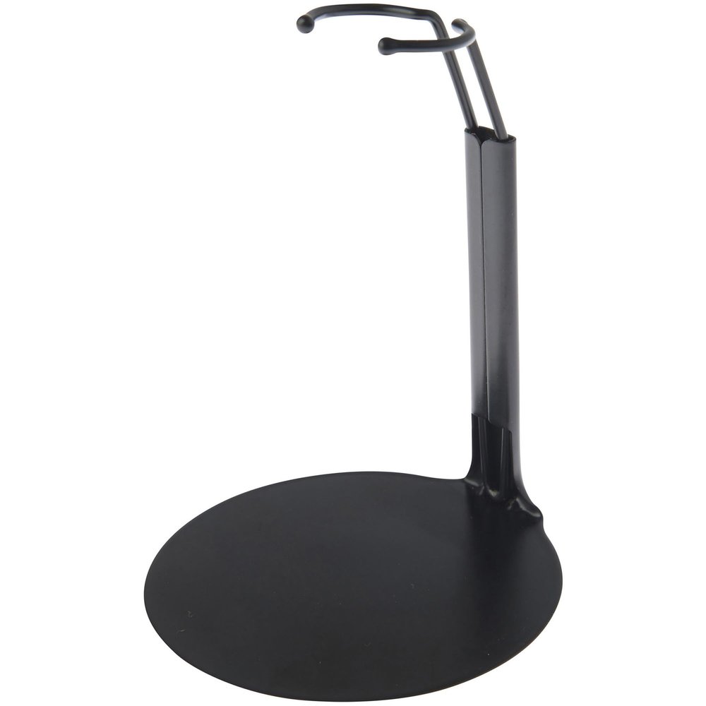 Plymor DSP-4125B Black Adjustable Doll Stand, fits 7, 7.5, 8, 8.5, and 9 inch Slim Waist Dolls or Action Figures, Waist is 1.125" - 1.5" wide, 3.25" - 4" around, Pack of 12
