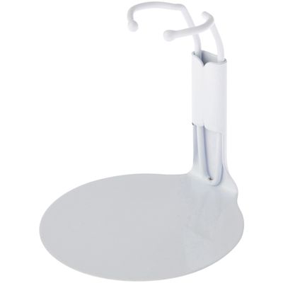 Plymor DSP-20W White Adjustable Action Figure Stand, fits 3.75 and 4 inch Action Figures, Waist is 0.75" - 1" Wide, 2.5" - 3" Around