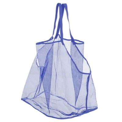 Large Capacity Sand Free Mesh Bag Children's Beach Toy Storage Bag Clothes Towel Beach Net Bag Beach Tool Swimming Accessories Blue Color China