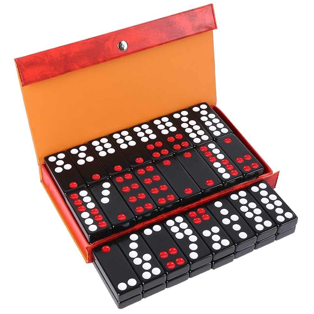Pai Gow Tiles Game Set Chinese Pai Gow Tile Set, Pai Gow Large Adult Household Hand Rubbing Cards, Entertaining Party Games (Size : 14#)