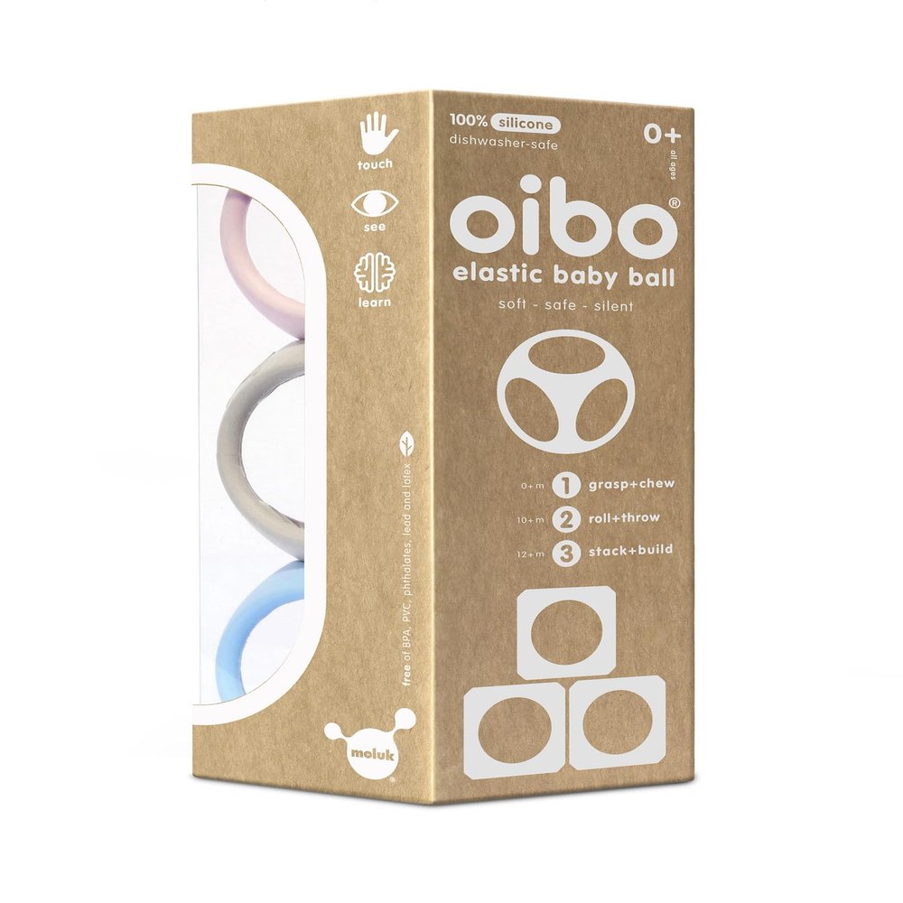 Fat Brain Toys Oibo Sensory Toy by MOLUK - Pastels
