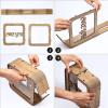 Piggy Bank for Adults, Personalized Wood Detachable Money Bank, Money Box with Name, for Wife Husband (Brown) view 4