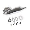 Chrome Resonant Tube Tuned Pipe Exhaust Pipe General for 1/5 HPI Baja 5B Ss 5T 5Sc Rovan King Motor Rc Car Tuned Pipe Exhaust view 1