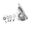 Chrome Resonant Tube Tuned Pipe Exhaust Pipe General for 1/5 HPI Baja 5B Ss 5T 5Sc Rovan King Motor Rc Car Tuned Pipe Exhaust view 3