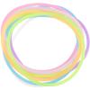 50pcs Ties Silicone Rainbow Hair Dark Party Multicolor Glow Wrist for Armband Women Bracelet Wristband Bands Luminous Bracelets in The Jelly Favors Jelly Bracelets 80's view 1