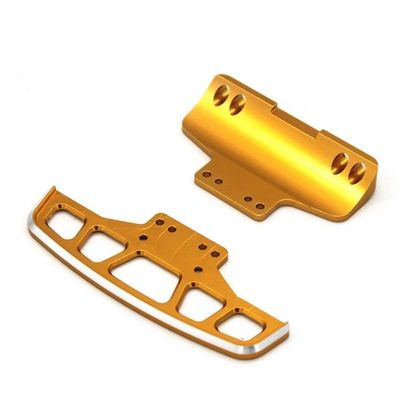 AAPIE Metal Front and Rear Bumper with Vent for Wltoys 284131 K969 K979 K989 K999 P929 P939 1/28 RC Car Upgrade Parts (Color : Yellow)