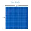 JNZong Classic Baseplates Building Base Plates for Building Bricks 100% Compatible with Major Brands-Baseplates 10" x 10", Pack of 6 (Blue) view 2