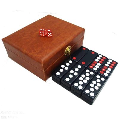 Pai Gow Tiles Game Set Chinese Pai Gow Tile Set, Pai Gow Large Adult Household Hand Rubbing Cards, Entertaining Party Games (Size : 16#)