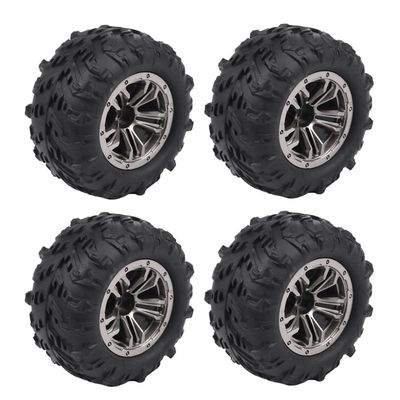 AAPIE 4Pcs 80Mm Wheel Tire Tyre for Xinlehong Q901 Q902 Q903 9130 9136 9137 9138 Hosim 1/16 RC Car Upgrade Parts